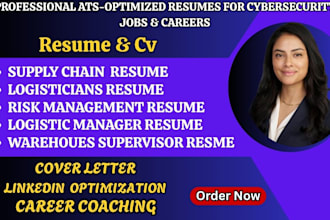 write resume for cybersecurity, IT risk analyst and security analyst roles