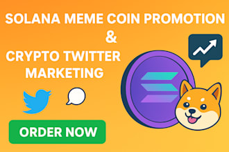 do solana meme coin marketing and crypto twitter promotion