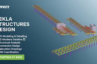 create tekla steel structure models, shop drawings, and erection plans