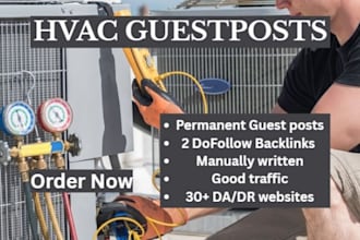 publish hvac guest posts with dofollow backlinks,  for SEO