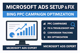 professional microsoft ads setup and campaign fixes