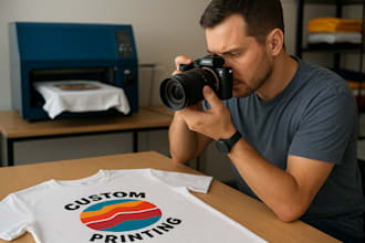 design typography t shirt, graphic t shirt and merchandise for pod platforms