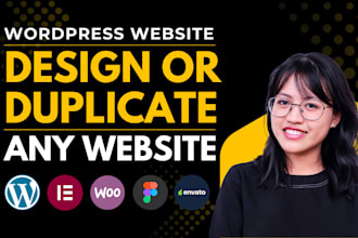 design, redesign or duplicate wordpress website