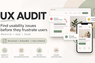audit your website or app UX and identify usability issues