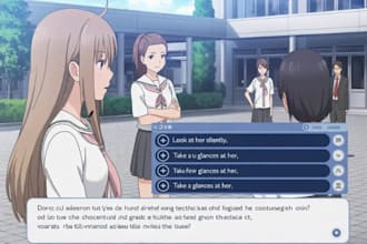 program a visual novel or story base adventure game visual