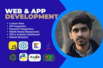 develop, design, build, debug websites, web and mobile apps as a full stack dev