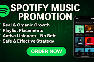 do spotify music promotion real organic growth and streams