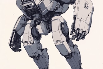 design any type of robot, armor or mecha