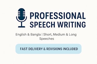 write a powerful and engaging speech for any occasion