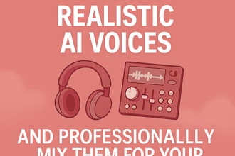 create realistic ai voices and professionally mix them for your project