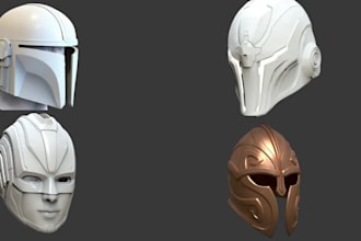 scuplt 3d printed cosplay armor mask props stl for 3d printing