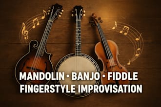 improvise mandolin banjo fiddle and bluegrass string ensemble solos
