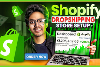 build shopify store or dropshipping ecommerce store