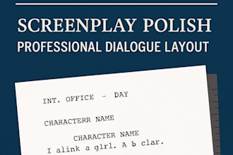 professionally format proofread and polish your scripts