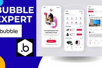 build bubbleio web app bubble mobile app bubble mvp saas websites airtable softr