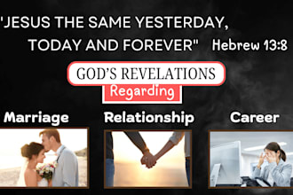 give an accurate prophetic word over marriage, relationship, career or job