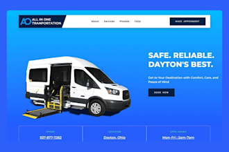 build non emergency medical transportaton website and nemt website with booking