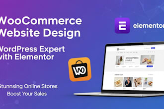 build a professional ecommerce wordpress website with elementor