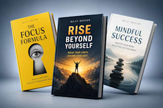 do professional kdp print book cover design and ebook cover design