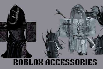 create wearable custom 3d roblox ugc item models, accessories hair roblox avatar