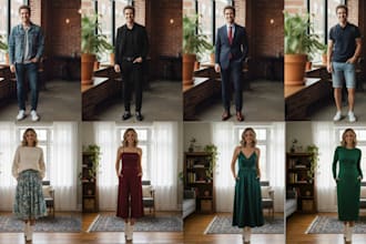 change the outfit in your photo and enhance its quality