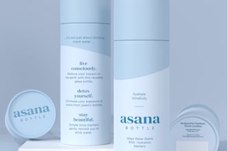 design cosmetic and skincare product labels and packaging