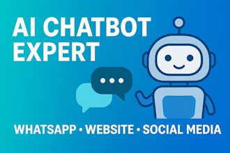 create ai chatbots for whatsapp, websites, and social media automation