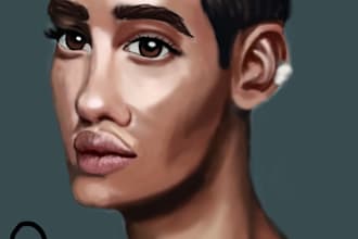 create unique digital character illustrations