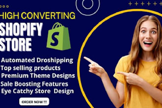 build pod shopify branded dropshipping shopify website