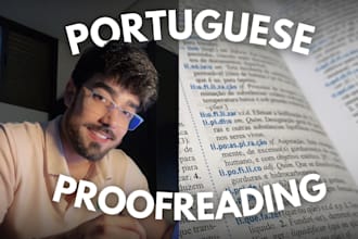 proofread, edit and rewrite your portuguese texts