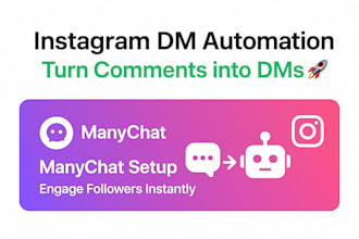set up instagram dm automation with manychat for engagement