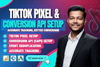 fix or setup tiktok pixel,titkok event or conversion API by google tag manager