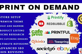 create custom t shirt designs for print on demand, merch, and pod stores