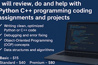 do coding and programming assignment,projects and python
