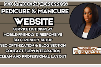 pedicure website salon booking website nail salon website beauty spa website