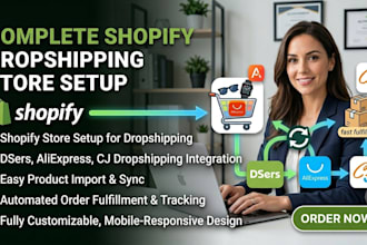 setup your shopify dropshipping store dsers aliexpress cjdropshipping website