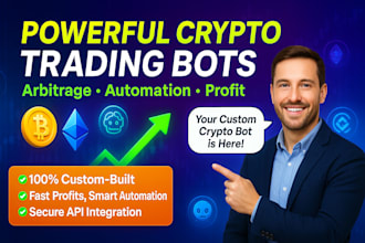 crypto trading bot, arbitrage bot, binance bot, python automation, ai solutions
