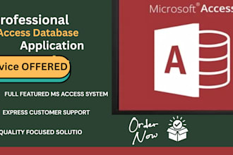 develop microsoft access database application, access project