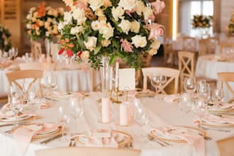 redesign 3d wedding decor, luxury  3d plans, interior design, 3d hall walkthrou