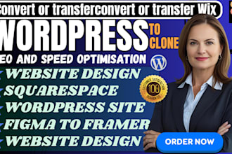 convert  wordpress site design to figma and framer for seamless web develpment