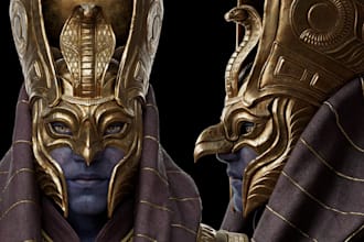 model 3d realistic character aaa3d metahuman game character in ue, zbrush