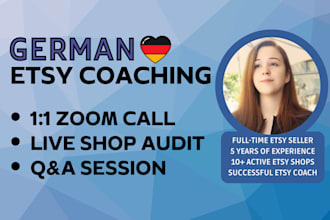 do etsy consultations shop audit business coaching mentoring