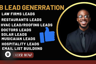 b2b lead generation law firms restaurants roofing hvac doctors solar email list