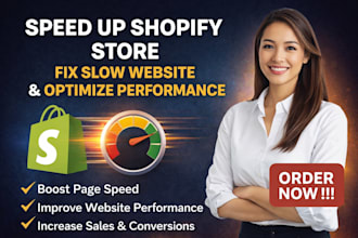 speed up shopify store fix slow website and optimize performance shopify expert