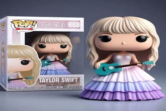 create your own custom funko pop ready for 3d printing, character modelling