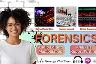 do forensic audio editing cleanup enhancement within 24 hrs using adobe audacity