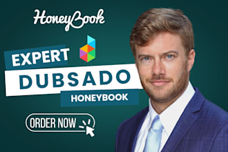 set up dubsado and honeybook crm account, 17hats, acuity scheduling
