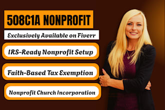 draft custom nonprofit bylaws, church bylaws, 508c1a exemption church tax exempt
