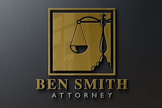 design a professional and trustworthy law logo for your firm or legal brand