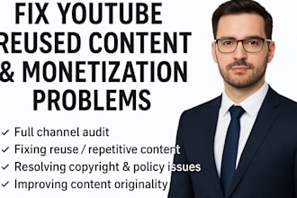 audit youtube channel for monetization